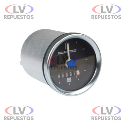 RELOJ HORIMETRO 12/24V 52MM TOP RELAY