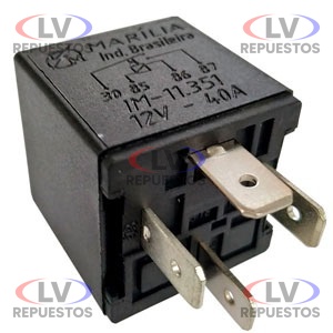 RELAY AUXILIAR 12V 40A 4/PATITA MARILIA