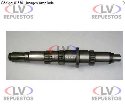 EJE PRIMARIO CAJA GR890/900 RANURADO MOTO PECAS