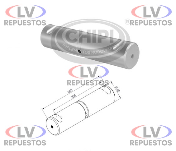 PERNO BALANZA 60X260MM CHIPI