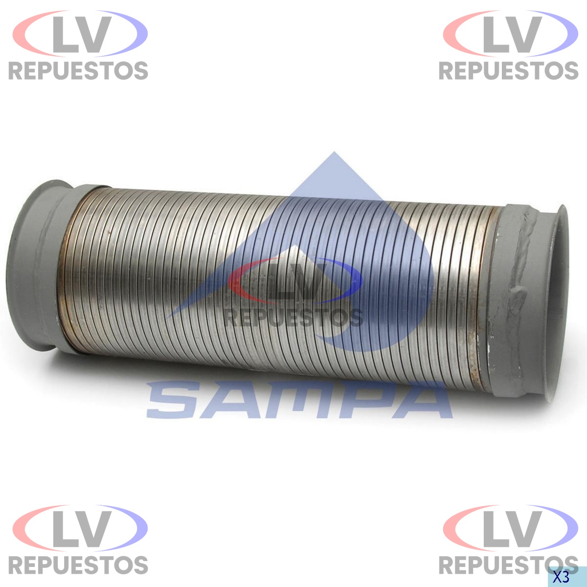 UNION FLEXIBLE ESCAPE GALVANIZADO 4.1/2 X 345MM SAMPA