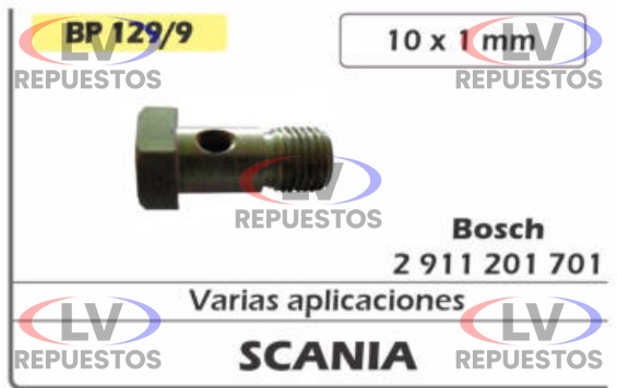 BULON HUECO ROSCA GRUESA M10 CMD