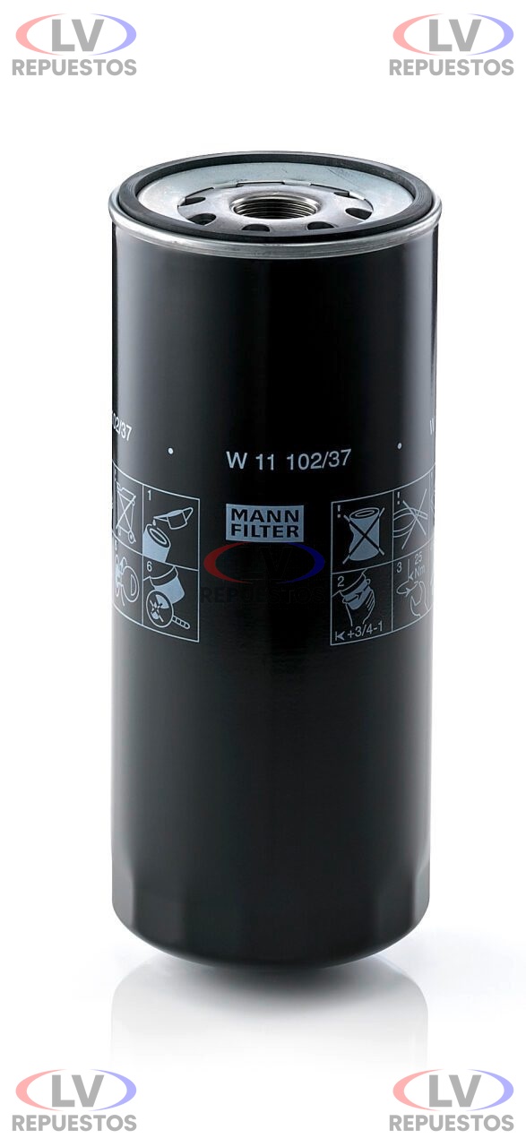 FILTRO DE ACEITE MOTOR S4 W11102/37 MANN FILTER