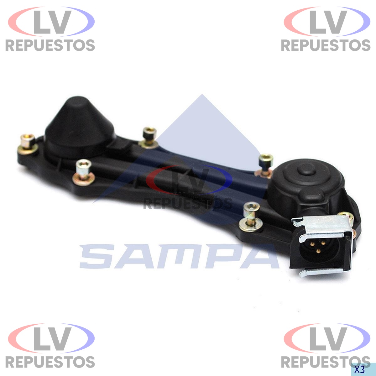 TAPA CADENA MORDAZA DE FRENO C/ SENSOR 3 CABLES A CLIP SC S4/S5 SAMPA