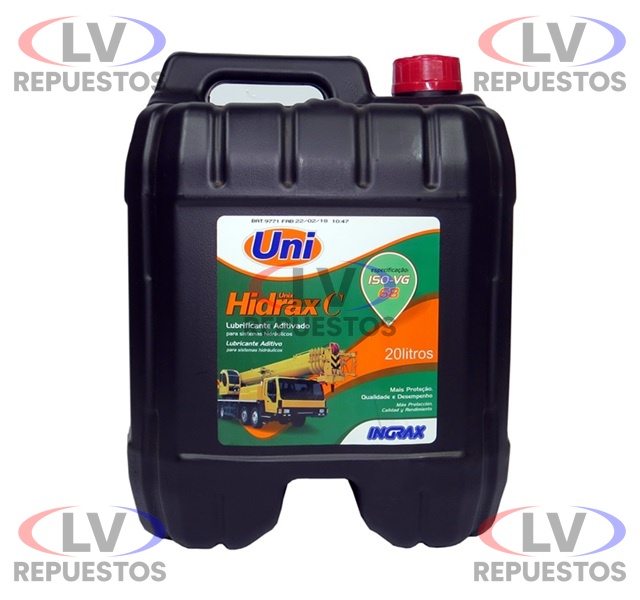 ACEITE HIDRAULICO 68 HIDRAX UNI 20L