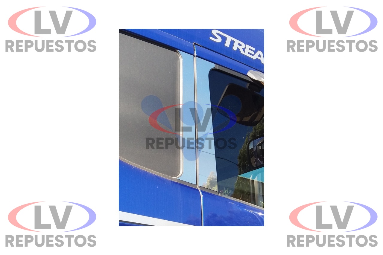 APLIQUE CROMADO INOX COLUMNA PUERTA SC S4/S5 VENKA