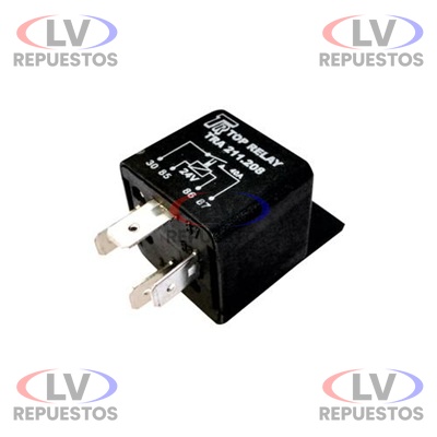 RELAY AUXILIAR 24V 40A 4/PATITA TOP RELAY