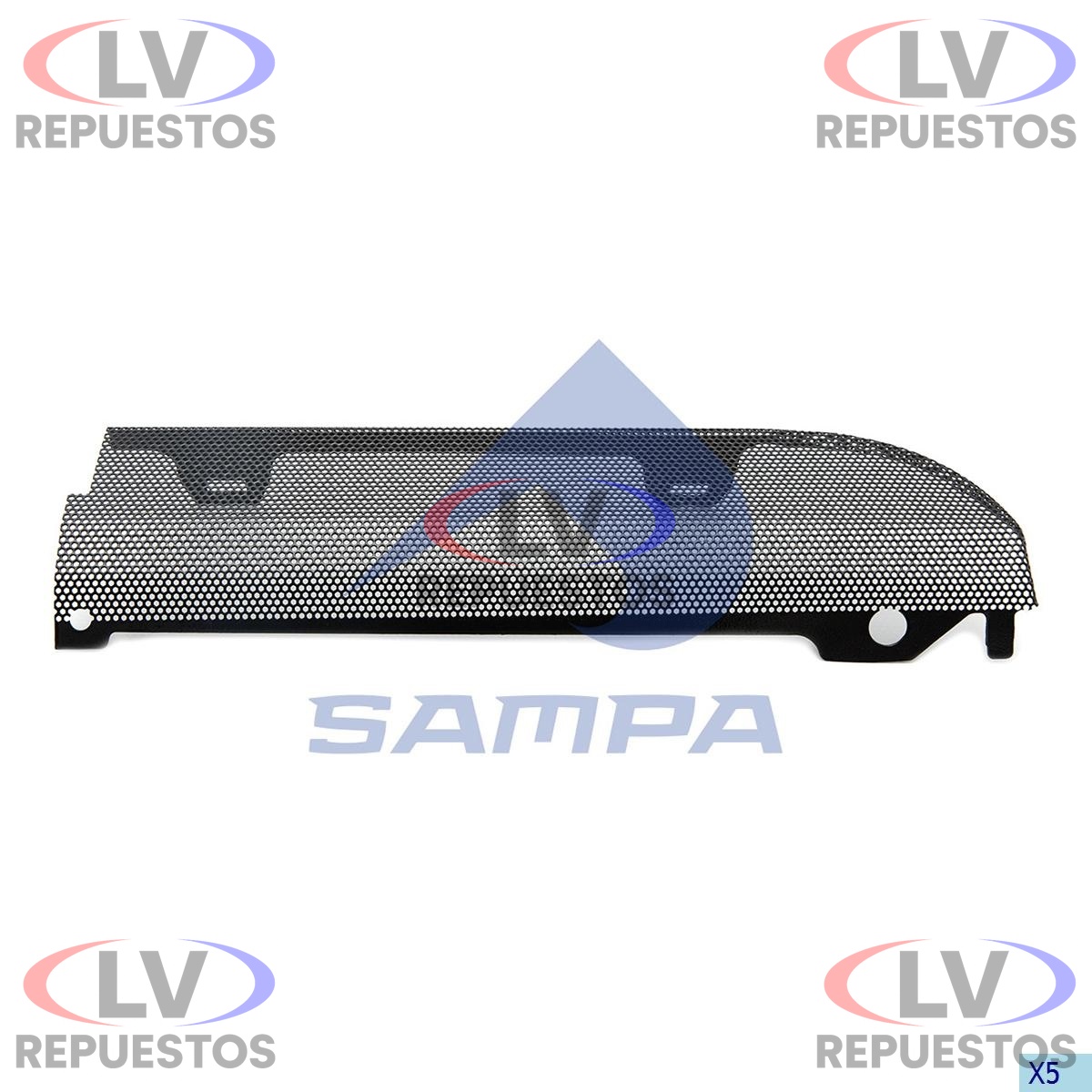 REJILLA PARAGOLPE CENTRAL LD ALTO S5 G SAMPA