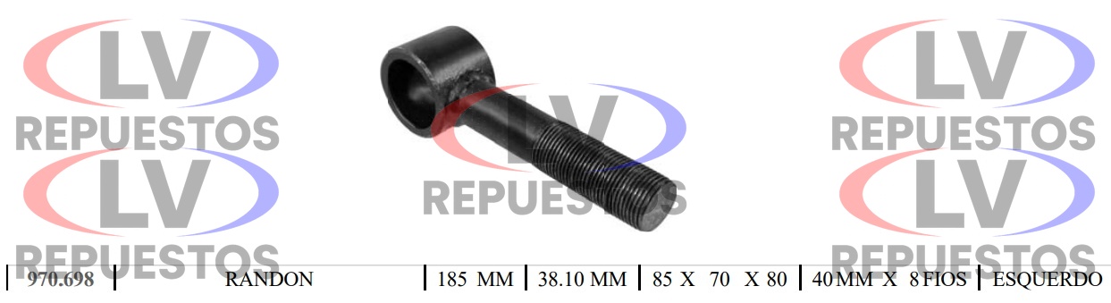 PUNTERA BRAZO TENSOR 1.1/2 X 185MM LI FAMA