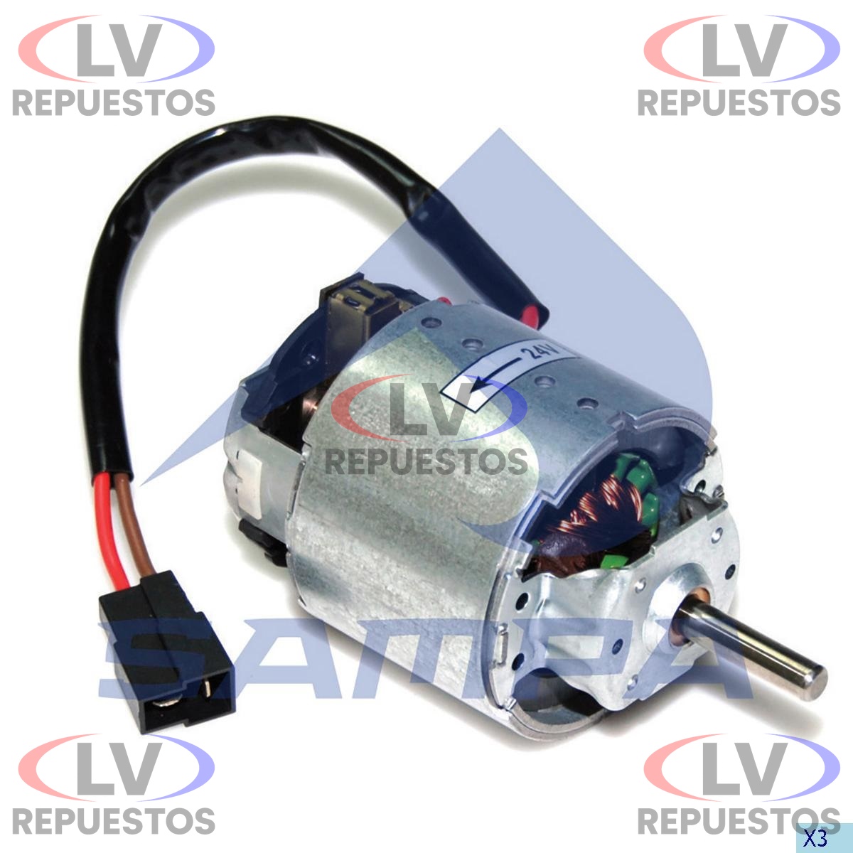 MOTOR AIRE CALIENTE SC112/113/142/143 24V SAMPA