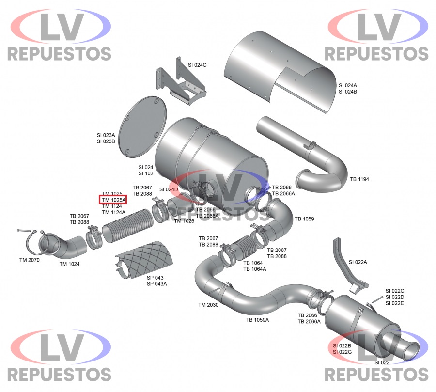 CA�O FLEXIBLE ESCAPE 5" 345MM VL WAY AMERICANO FABBOF