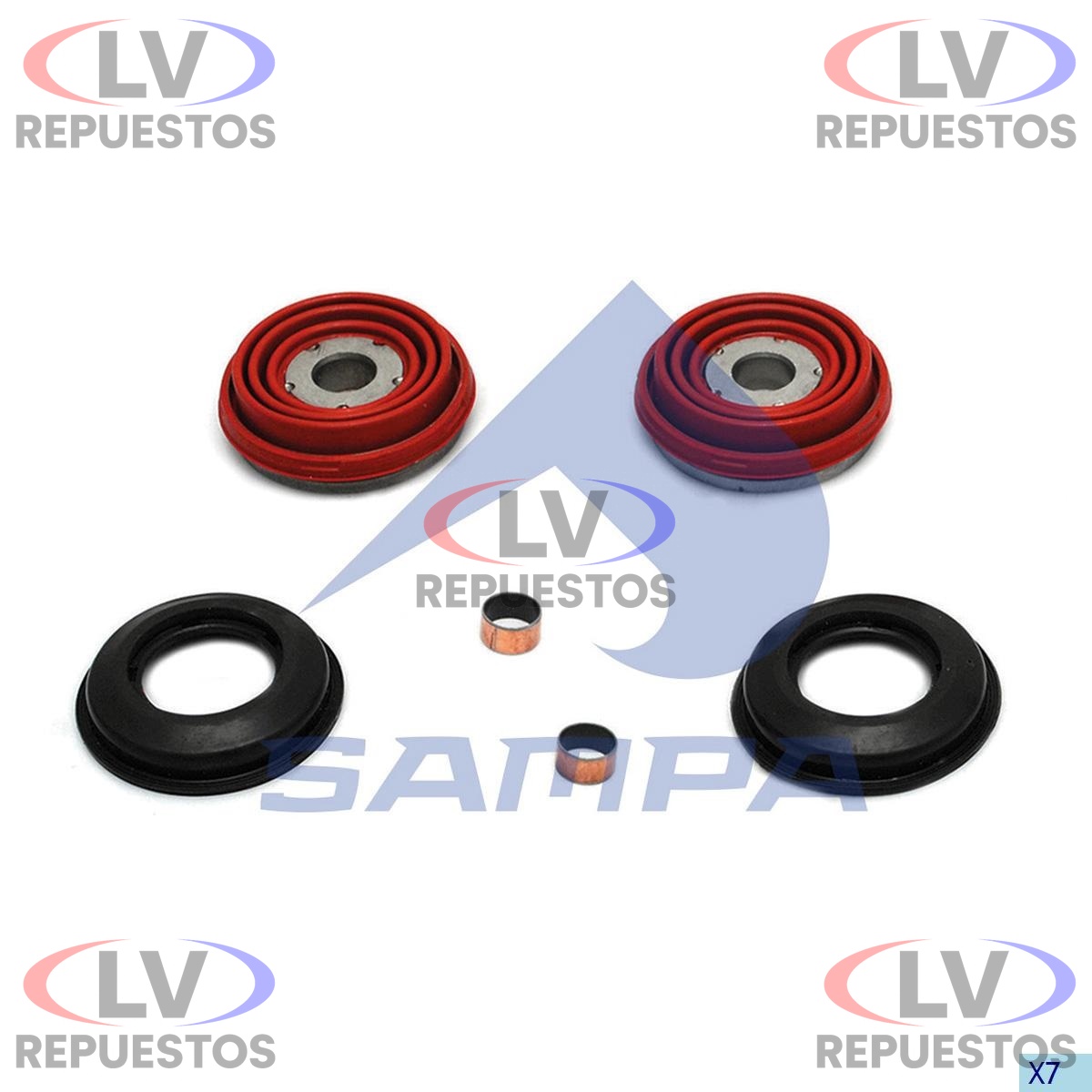 REPARO PINZA MORDAZA FRENO 74MM S/ ABA S4 SAMPA