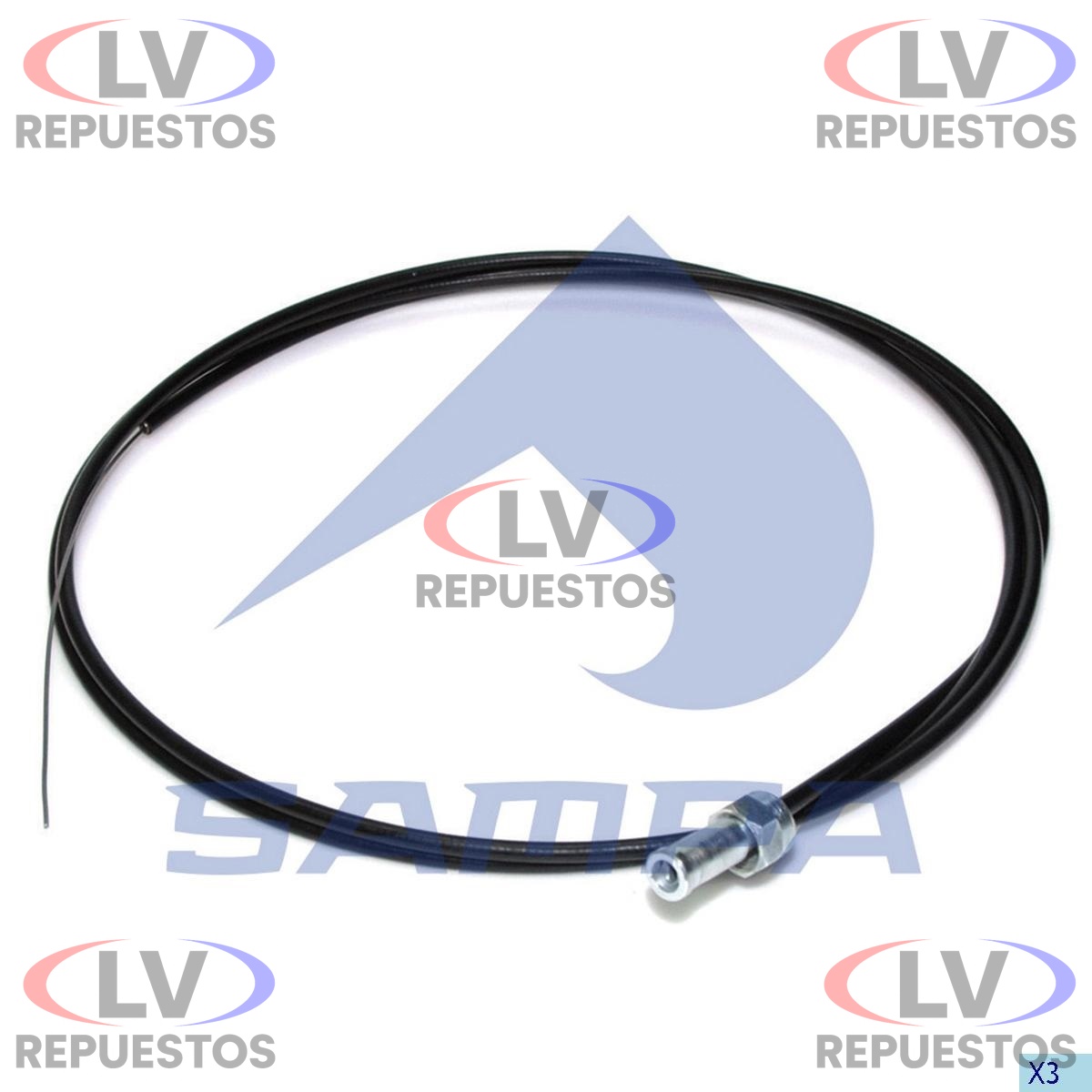 CABLE ACELERADOR MANUAL/PARADA MOTOR 3082MM SC-112/113 SAMPA