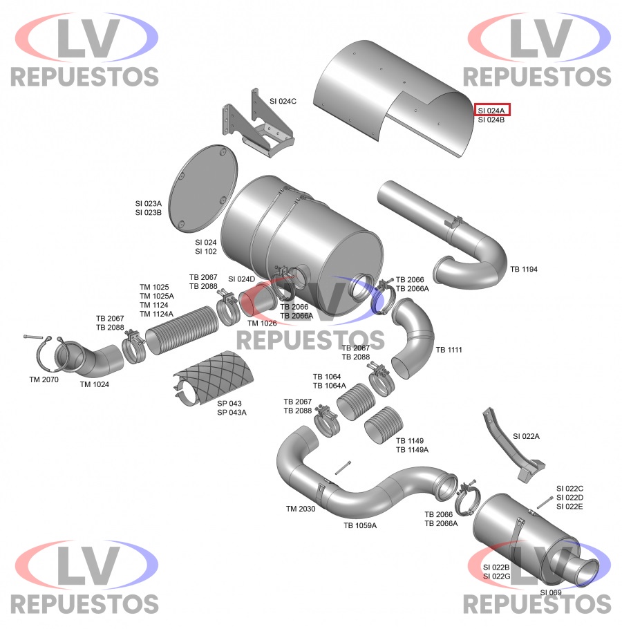 CHAPA PROTECTOR CATALIZADOR VL FH/FM FABBOF