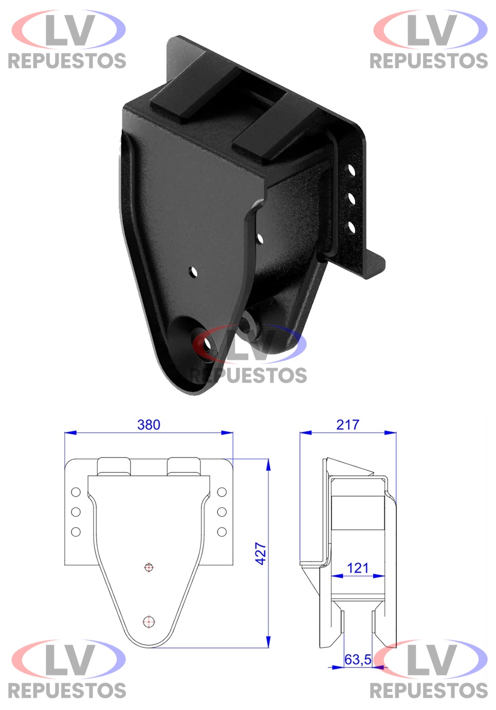 SOPORTE ELASTICO DT LD TRUCK SC/VL OLIVO