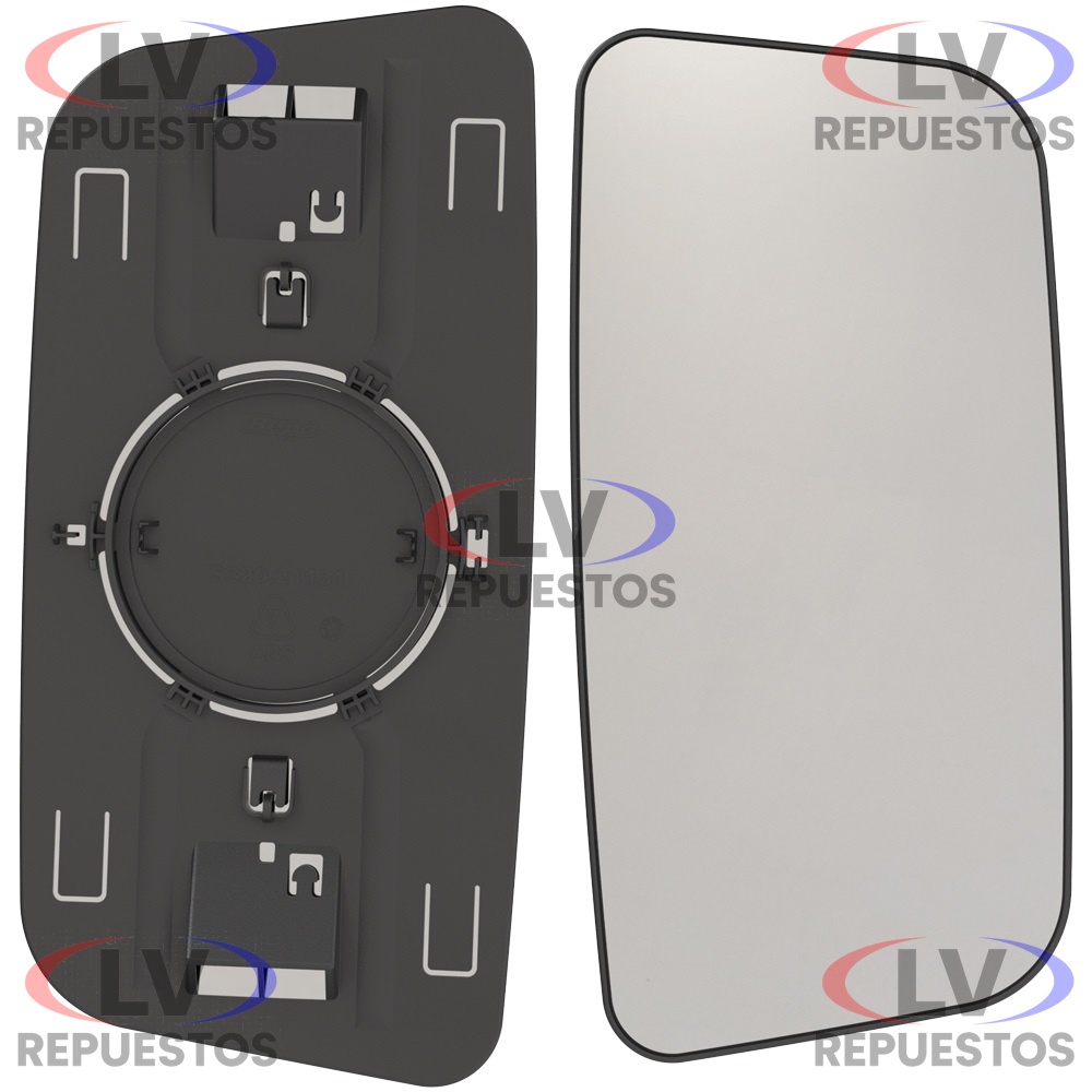 VIDRIO ESPEJO RETROVISOR S/ DESEMPA�ADOR S4/S5 BEPO