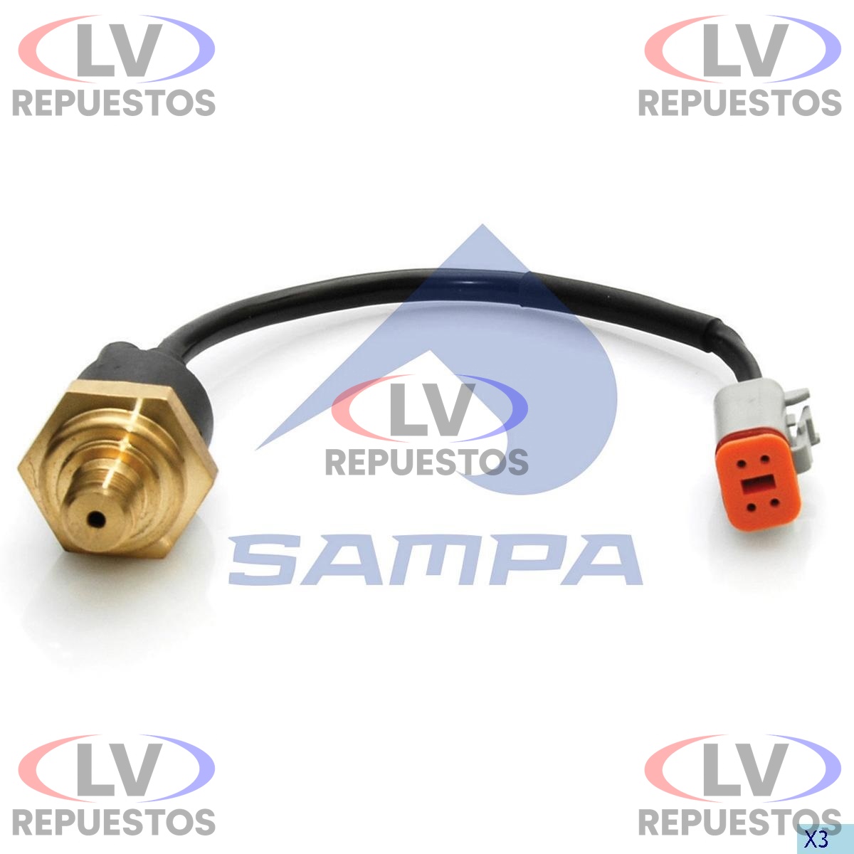 SENSOR PRESION ACEITE C/ CABLE SC S4 SAMPA
