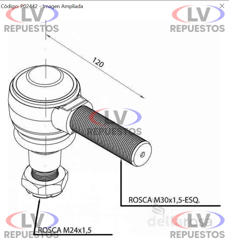MU�EQUIN DIRECCION LI ROSCA M30 SC S3/S4 DELLAROSA