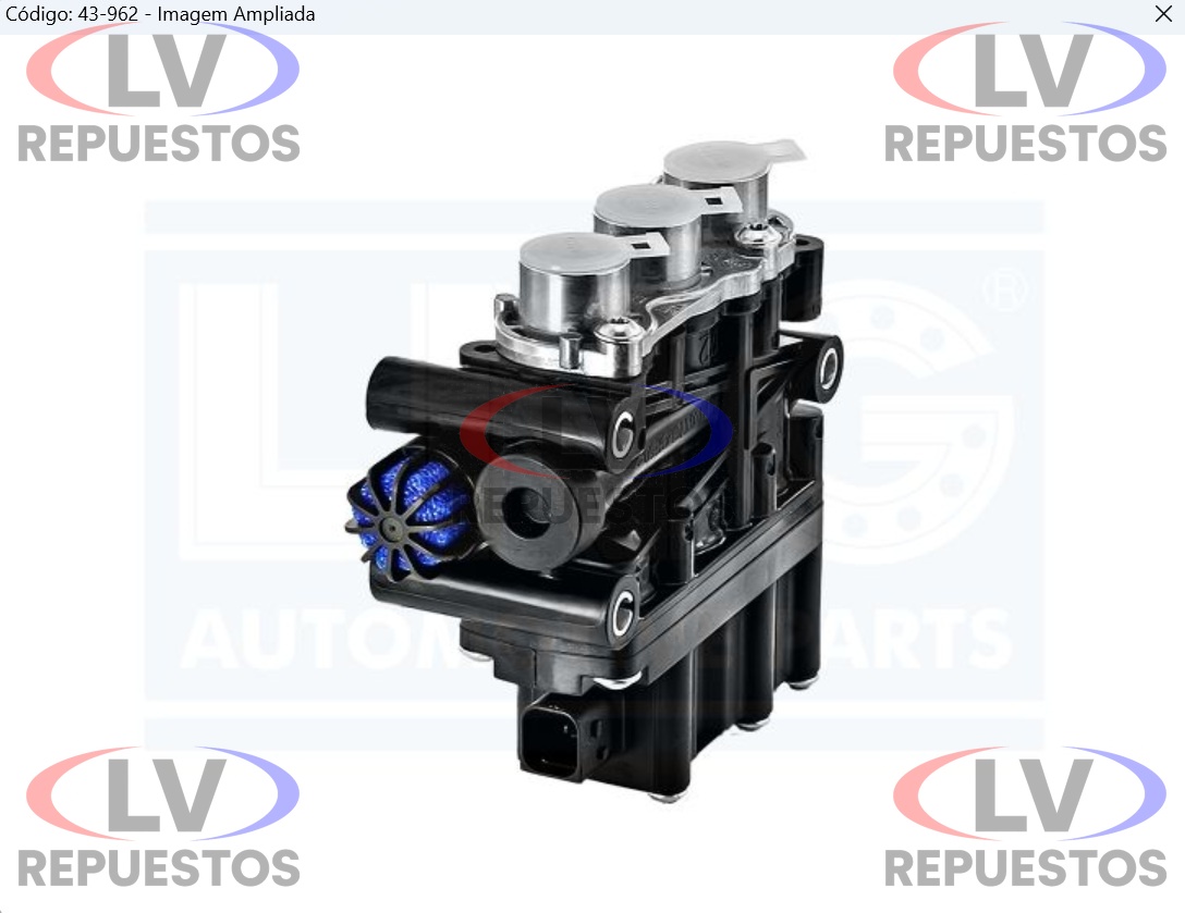 VALVULA SOLENOIDE ECAS SIMPLES WABCO COLECTIVO / VL LNG