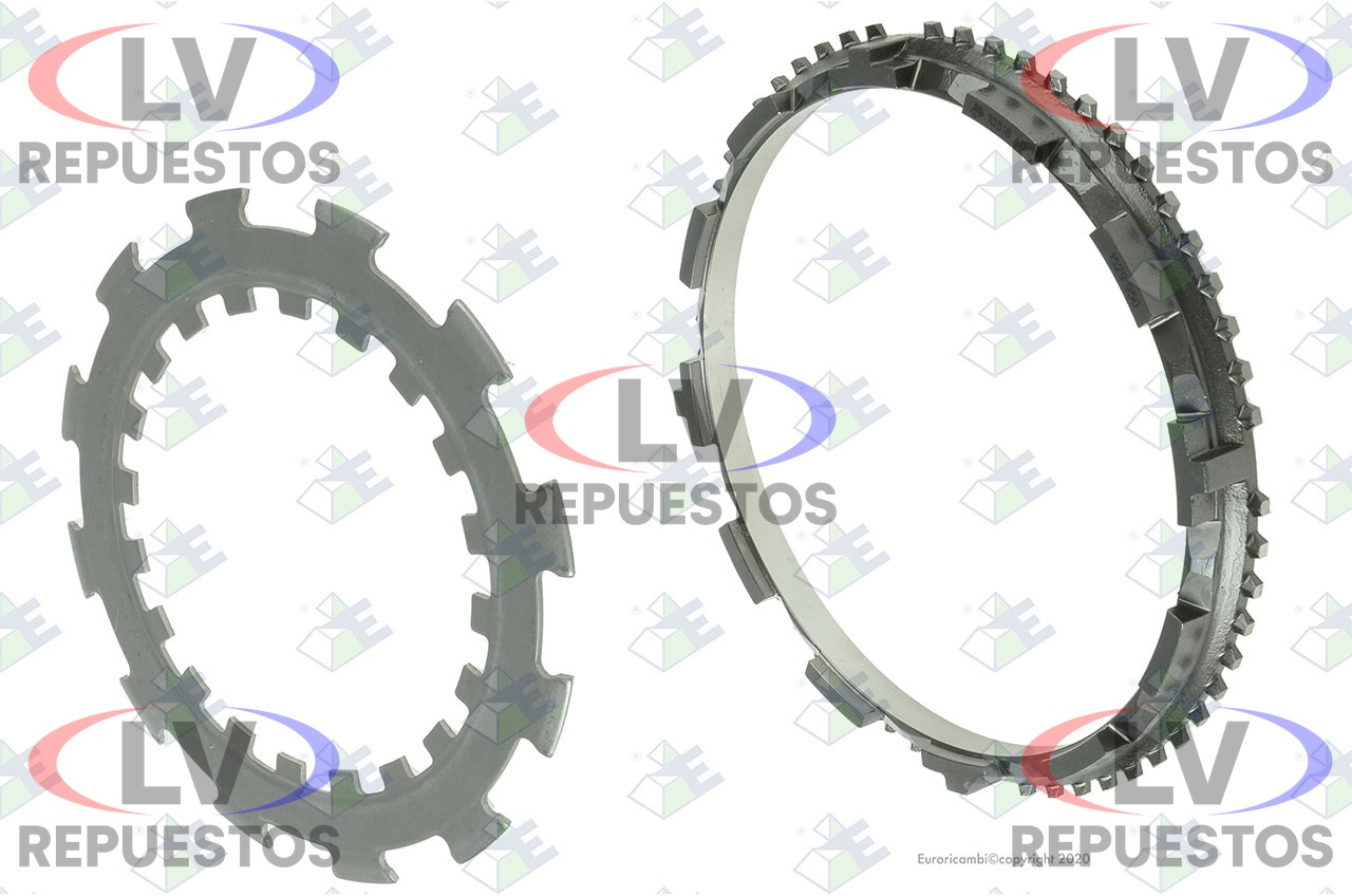 KIT ANILLO SINCRONIZADOR/ARANDELA SEGURO 1RA/RE GR/GRS900/GR801 EURORICAMBI