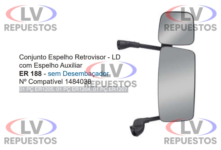 ESPEJO RETROVISOR LD S/ DES. C/ AUX. MANUAL S5 FABBOF