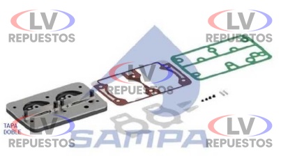 TAPA COMPRESOR AIRE SUPERIOR C/ ENTRETAPA KNORR 88MM LP49 SAMPA