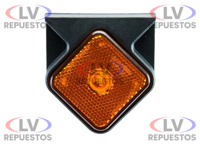 FARITO LATERAL C/ BASE DIAMANTE AMARILLO LED 12/24V BRASLUX