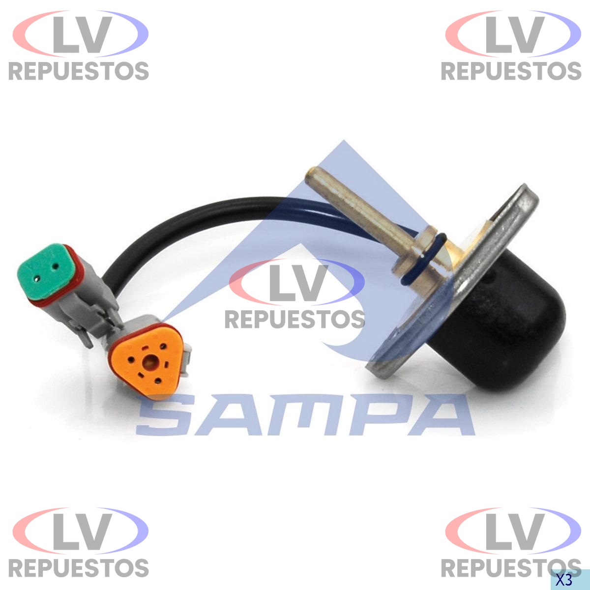 SENSOR PRESION DE ADMISION 3/4 CABLES 215MM SC-124 SAMPA
