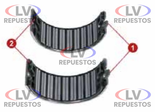 KIT RODILLO PINZA FRENO 225 SC/MBB SN6000/7000 BONAPART