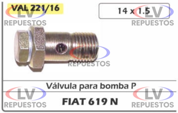 BULON HUECO SOBRE PRESION M14X1.5 CMD
