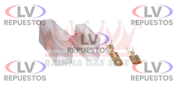 CONECTOR 2 VIAS SIN CABLE (MACHO / HEMBRA) RAINHA