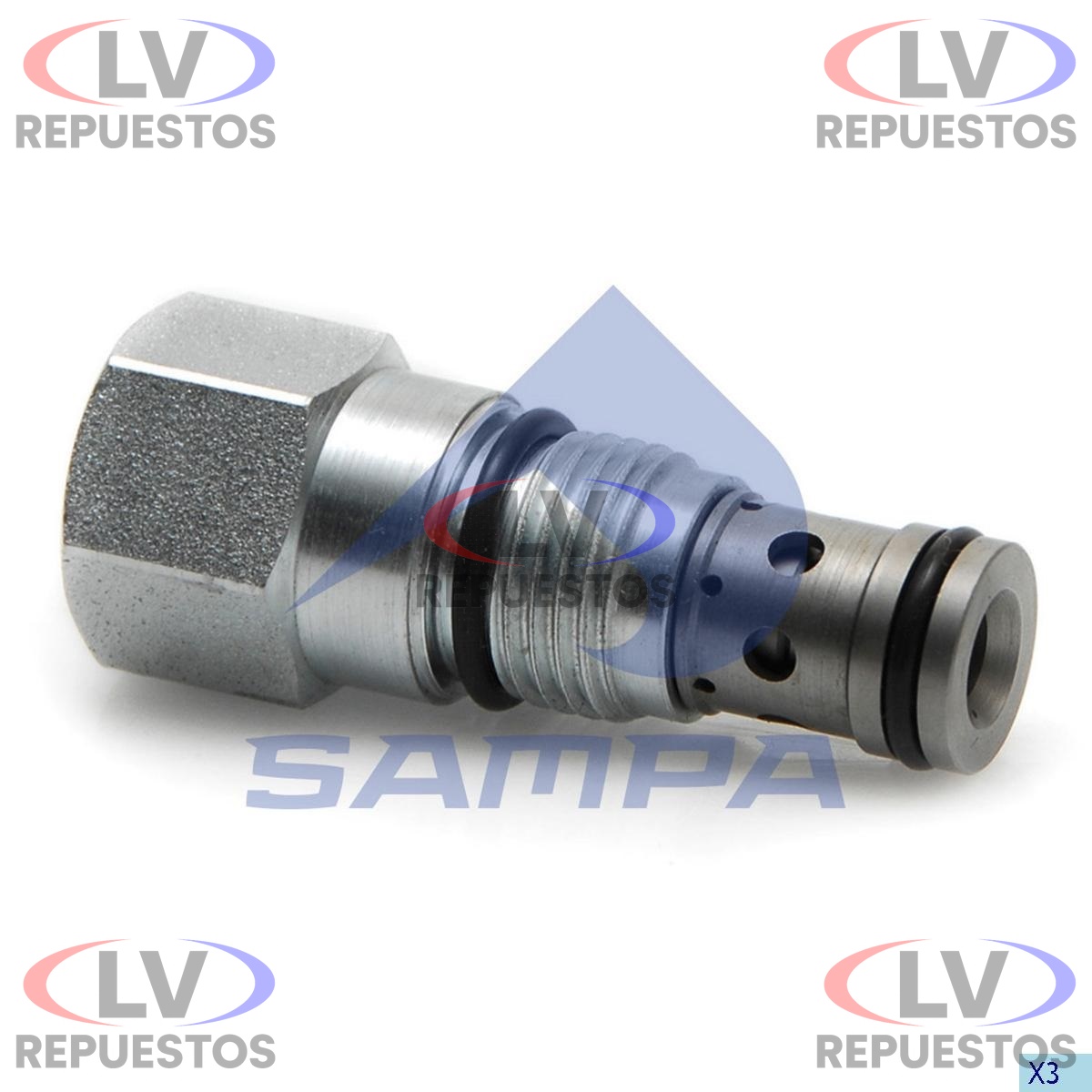 VALVULA RETORNO COMBUSTIBLE CHICO S5 SAMPA
