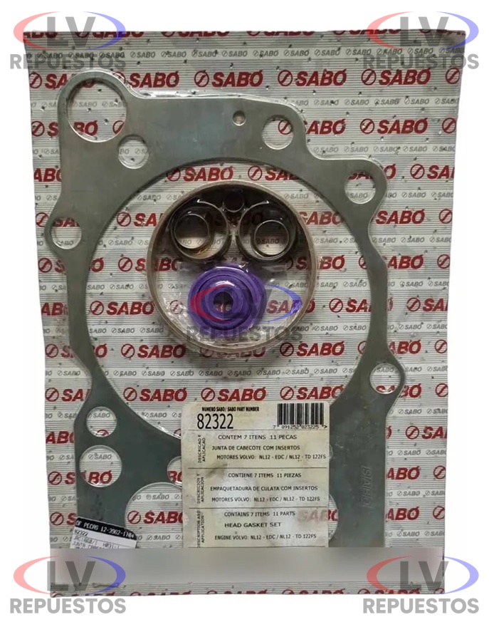 JUNTA TAPA MOTOR VL NL12 360/410 SABO