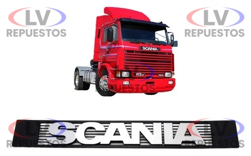 EMBLEMA FRONTAL (SCANIA) CROMADO 920MM SC-112R/113R VENKA
