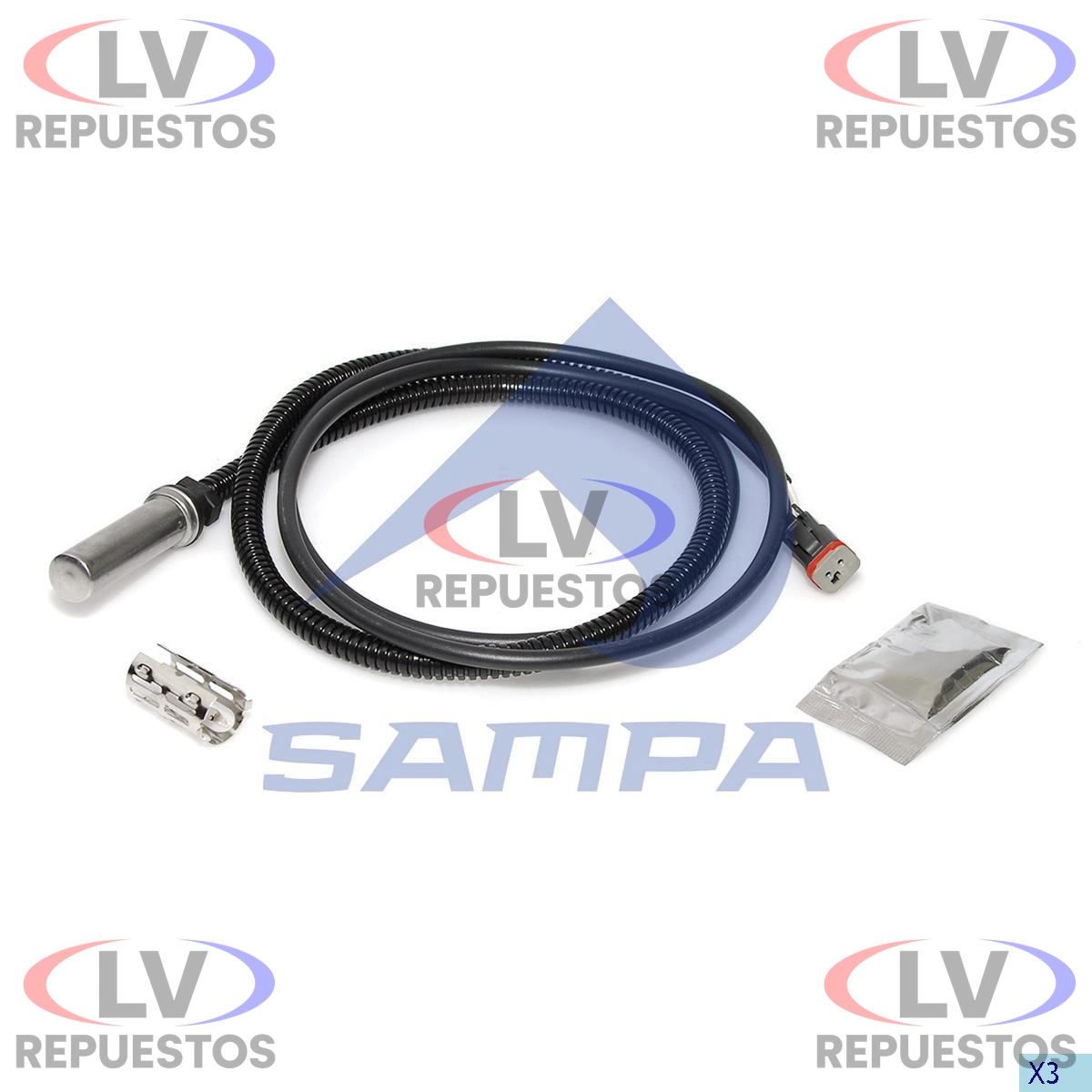 SENSOR DE FRENO EBS 1740MM S4 SAMPA