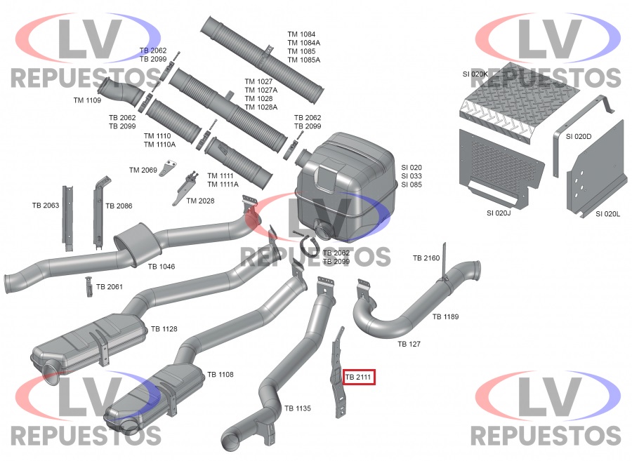 SOPORTE CA�O ESCAPE SALIDA CATALIZADOR SC S5 FABBOF
