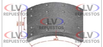 FIBRA DE FRENO SV/230 STD 8" 16AG COBREQ