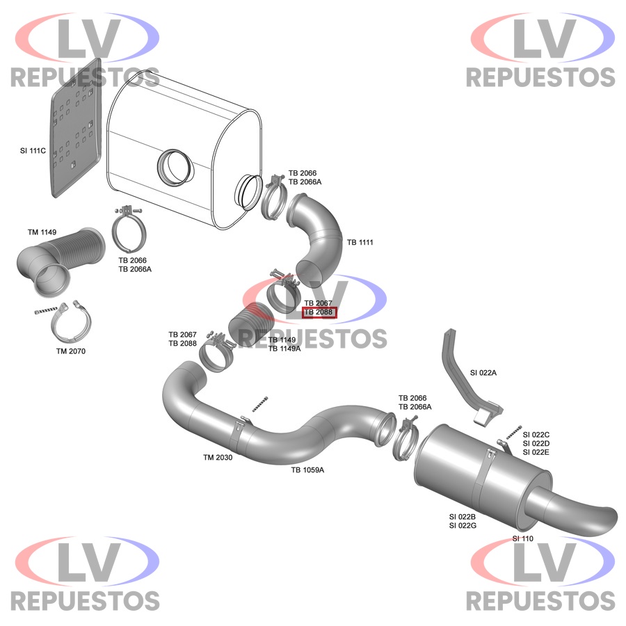 ABRAZADERA ESCAPE 5" VL FH/NH FABBOF