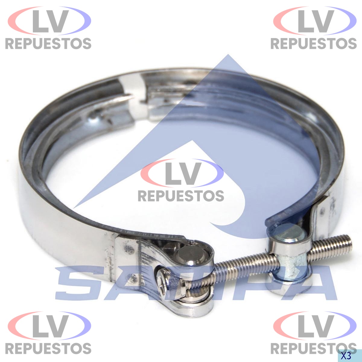 ABRAZADERA TURBO SALIDA S4 127MM SAMPA