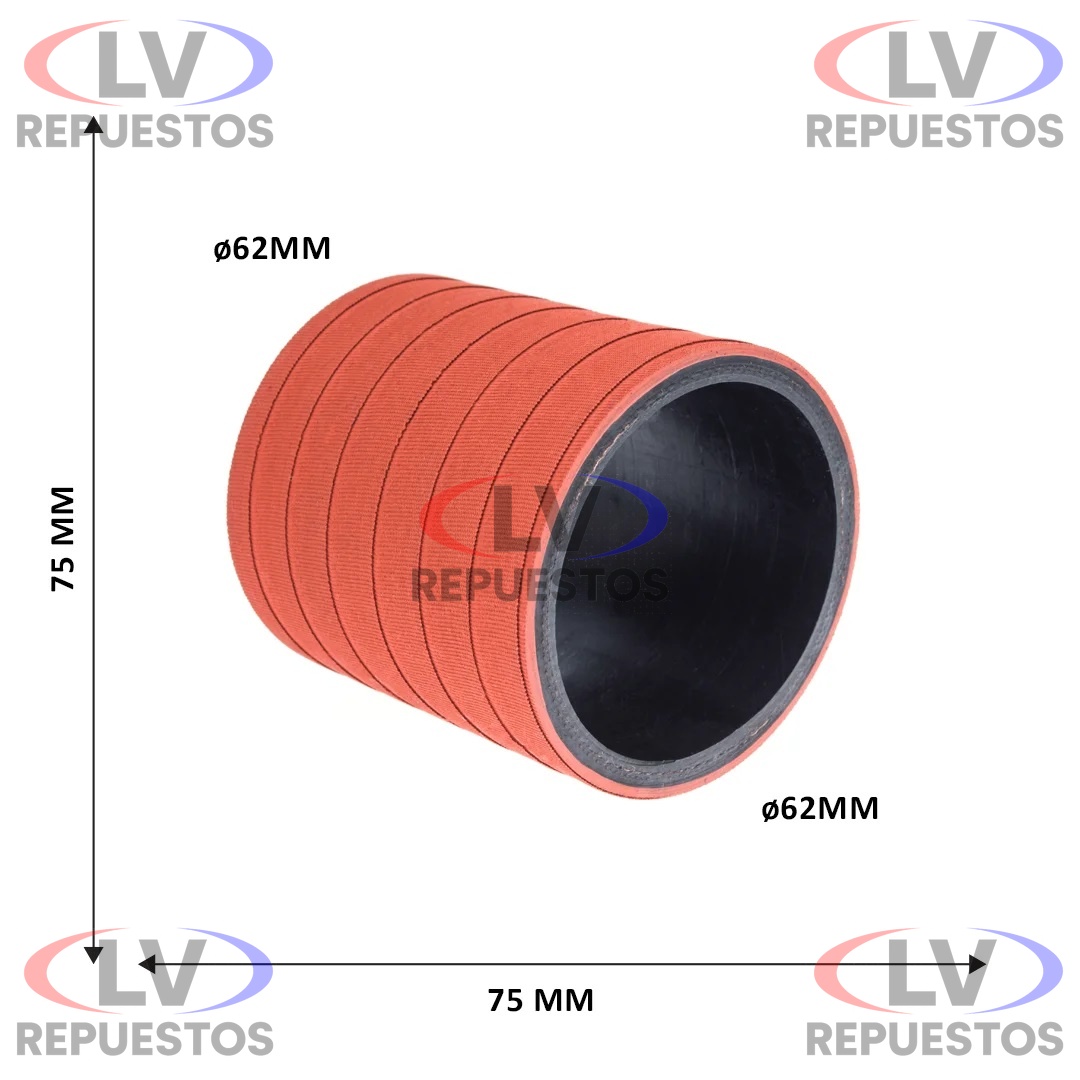 MANGUERA TURBO ADM RECTO 66MM ROJO SC-112/113 JAMAICA