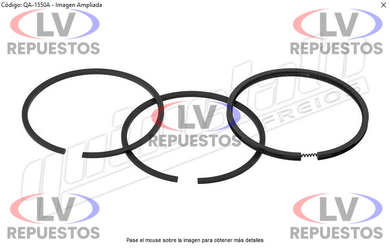 JUEGO ARO COMPRESOR AIRE 75MM KNORR STD SC113/S4/VOLVO LP38 QUINELATO