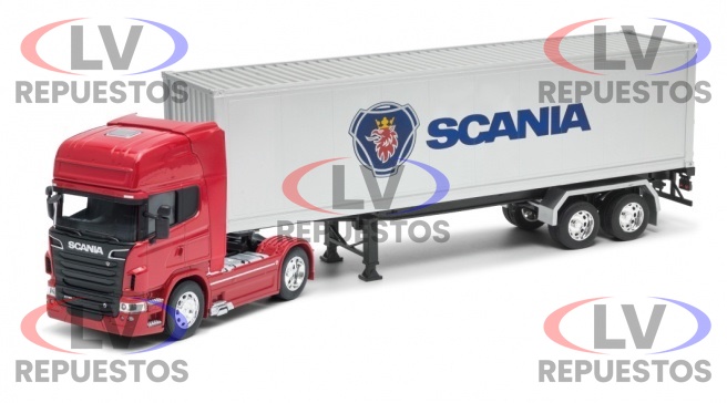 CAMION A ESCALA 1:32 SCANIA V8 R730 CON CONTAINER