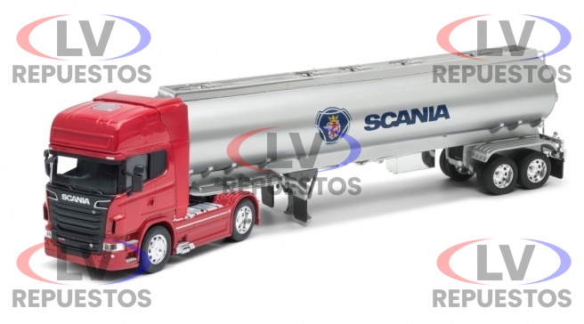 CAMION A ESCALA 1:64 SCANIA V8 R730 CON SISTERNA
