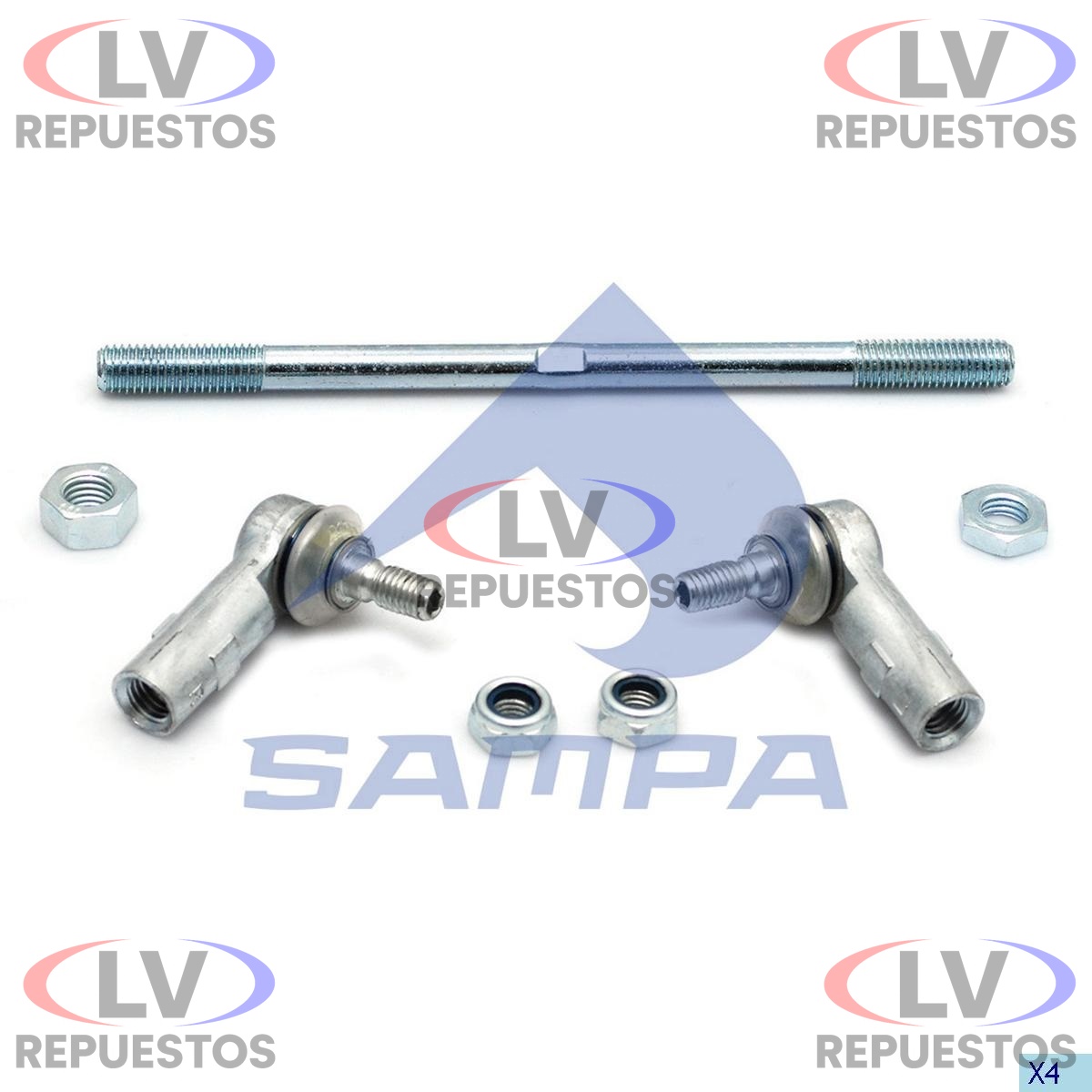 KIT MU�EQUIN C/ TIRANTE PALANCA CAMBIO SAMPA