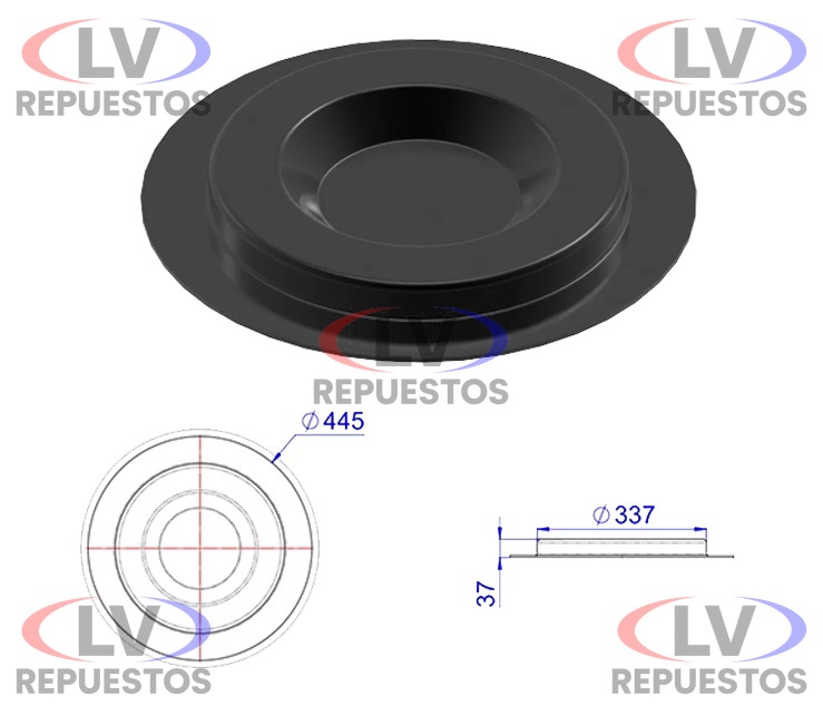 BASE TAPA SUSPENSOR SIN SALIDA AIRE MEDIANO OLIVO