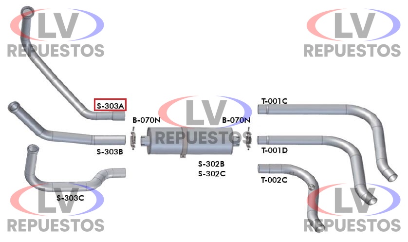 CA�O ESCAPE SALIDA MOTOR 3.1/2" SC-112 BEPO