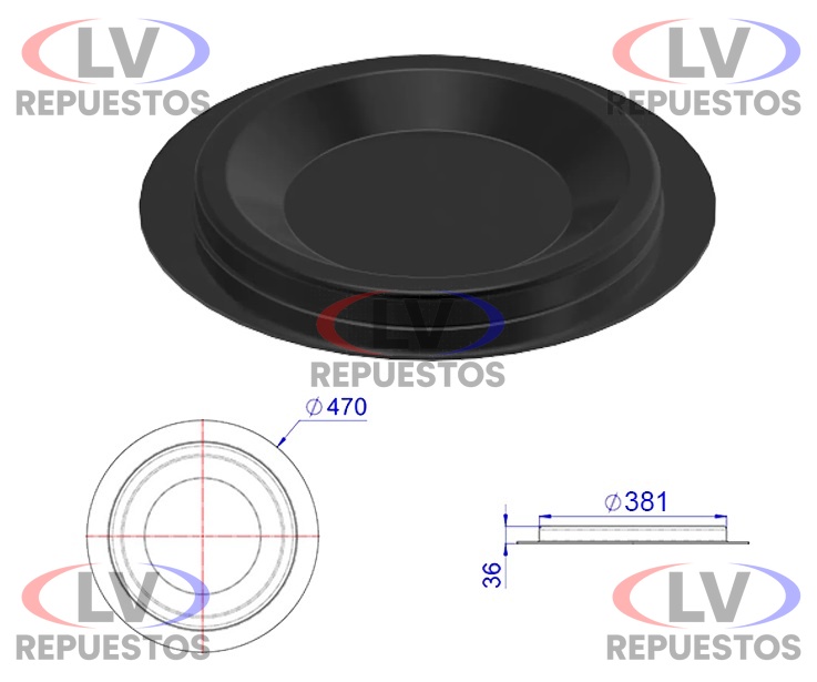 BASE TAPA SUSPENSOR SIN SALIDA AIRE GRANDE OLIVO