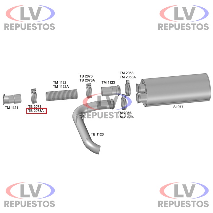 ABRAZADERA TUBO ESCAPE 4" VL VM EURO 5 GALVANIZADO FABBOF