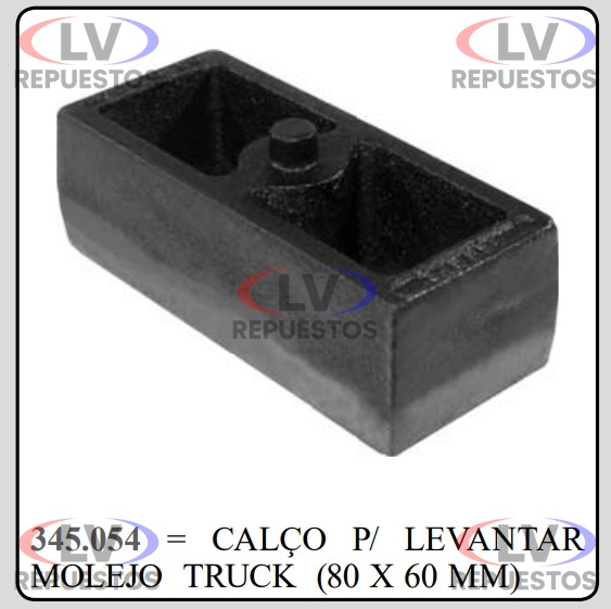 CALCE P/ ELASTICO TRUCK 80MMX60MMX175MM FAMA