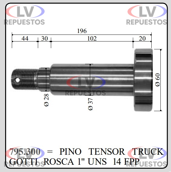 CALCE P/ ELASTICO TRUCK 80MMX80MMX175MM FAMA